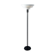 Vintage lamppost with 1970s ring-shaped lampshade