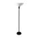 Vintage lamppost with 1970s ring-shaped lampshade
