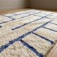 Traditional handmade pure wool Berber rug 2/3 m