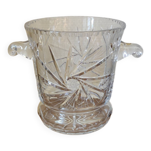 Seau à champagne en - cristal lorraine