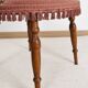 Old velvet armchair, toad style, from the 1950s