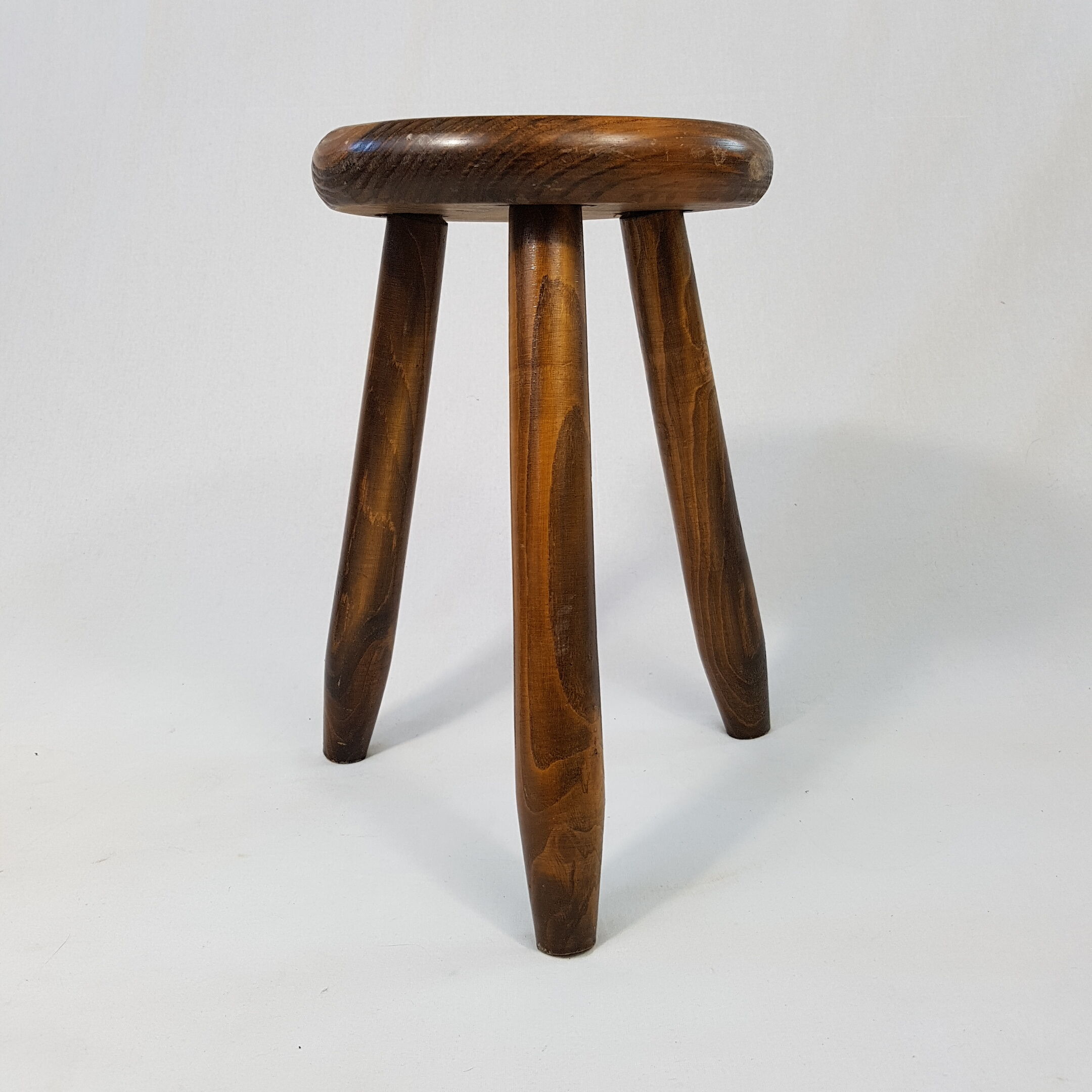 Wooden tripod stool