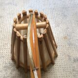 Pair of wall light rattan vintage 1960