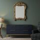 Ancien miroir français en bois doré style Louis XV baroque (100*66 cm)
