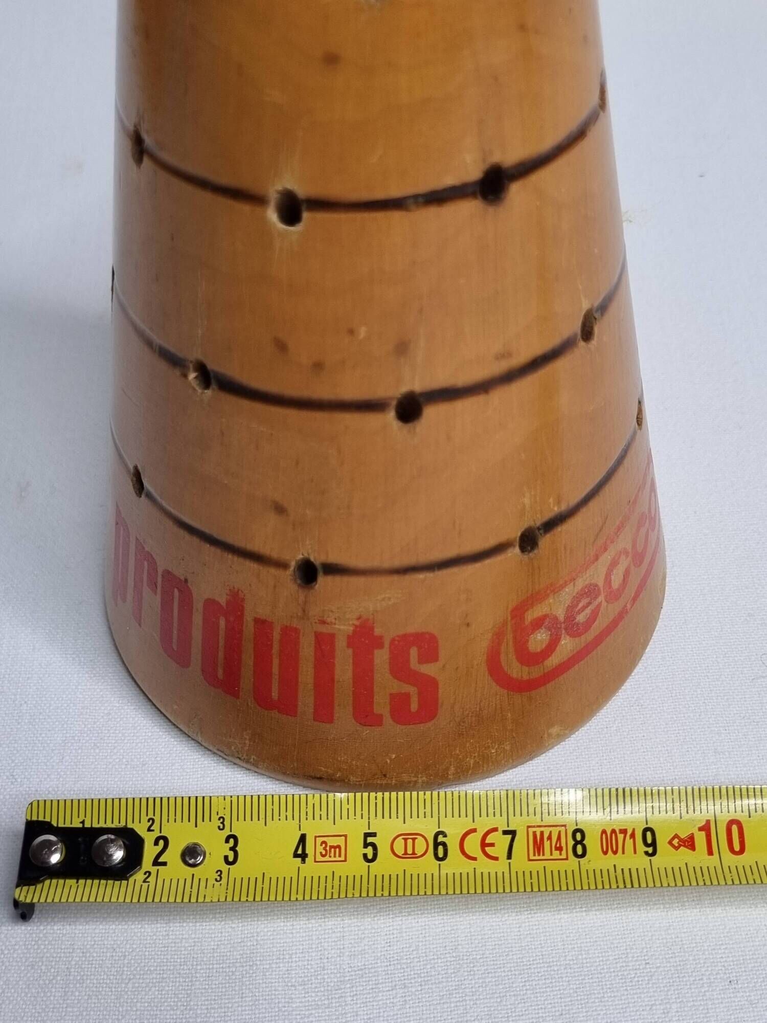Vintage Turned Wood Countertop Lollipop Display Stand, 22cm
