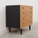 Ash chest of drawers, Danish design, 1970s, manufacturer: Hundevad & Co