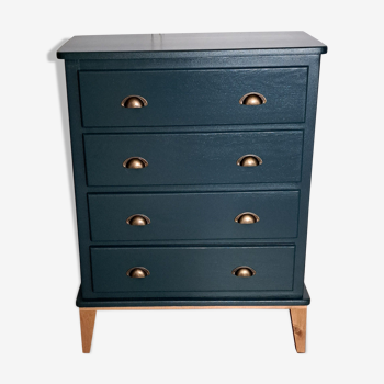 Scandinavian chest of drawers ganne blue