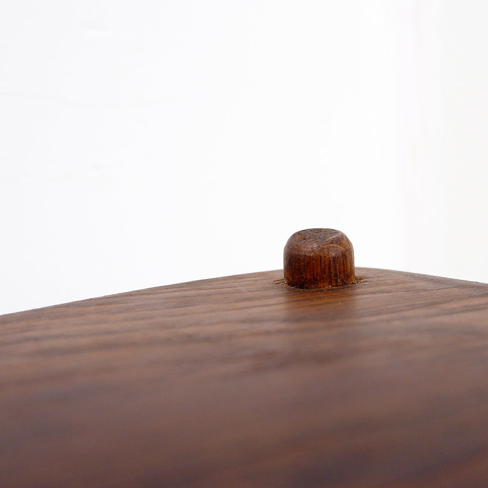 Rustic tripod stool with a triangular seat, 1960s.