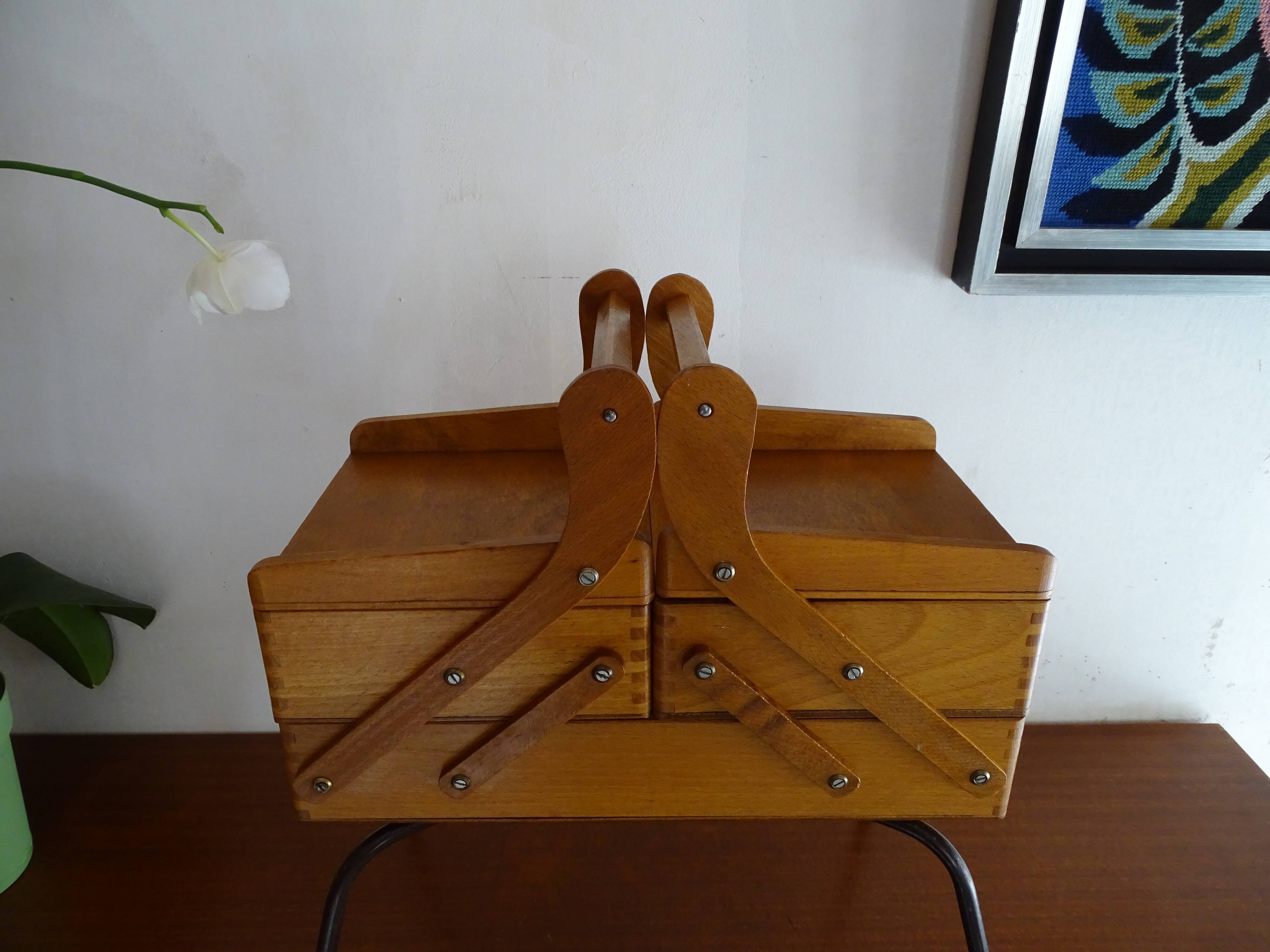 Vintage wood standing worker