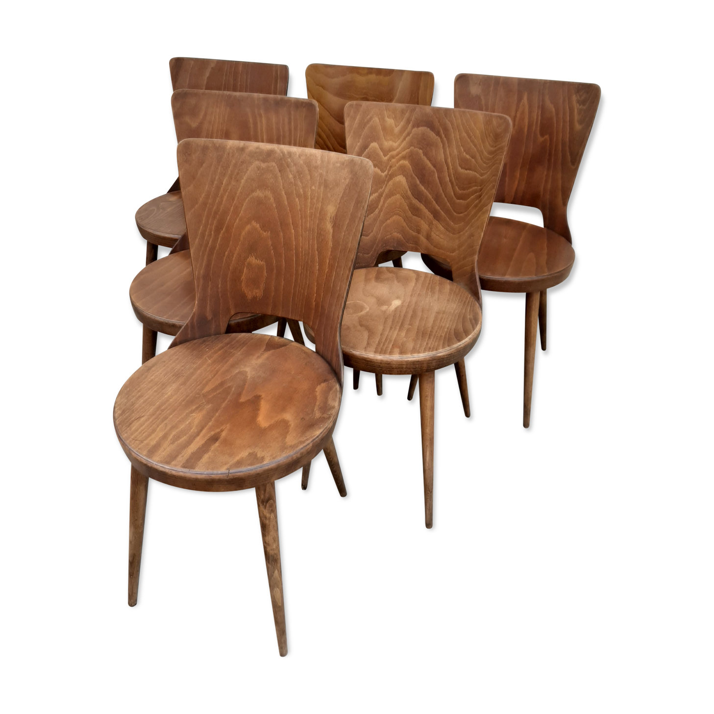Ensemble de 6 chaises Baumann modèle Dove