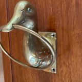 Duo of bronze towel rails