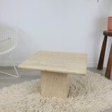 Travertine coffee table design 1970 vintage