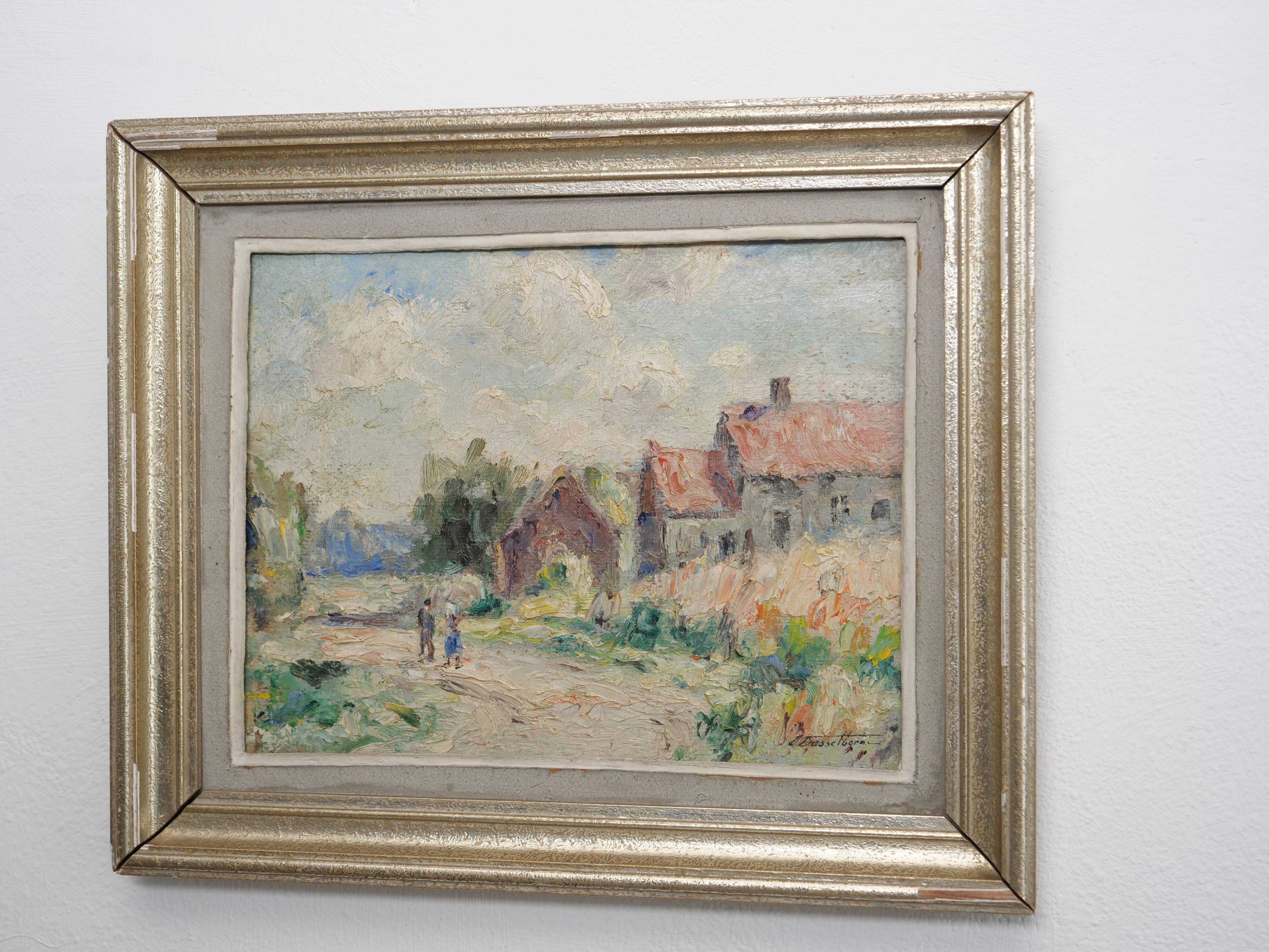 Oil on panel by Lucien Dasselborne