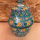 Old Jobbana Butter Jar Morocco Polychrome Earthenware 19th Century Vintage #B083