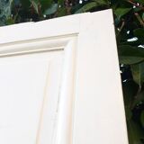 Communication door H219.5xL80cm, old panelled and moulded.