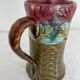 Slip pitcher, Orchies, jug, majolica, earthenware, floral decoration
