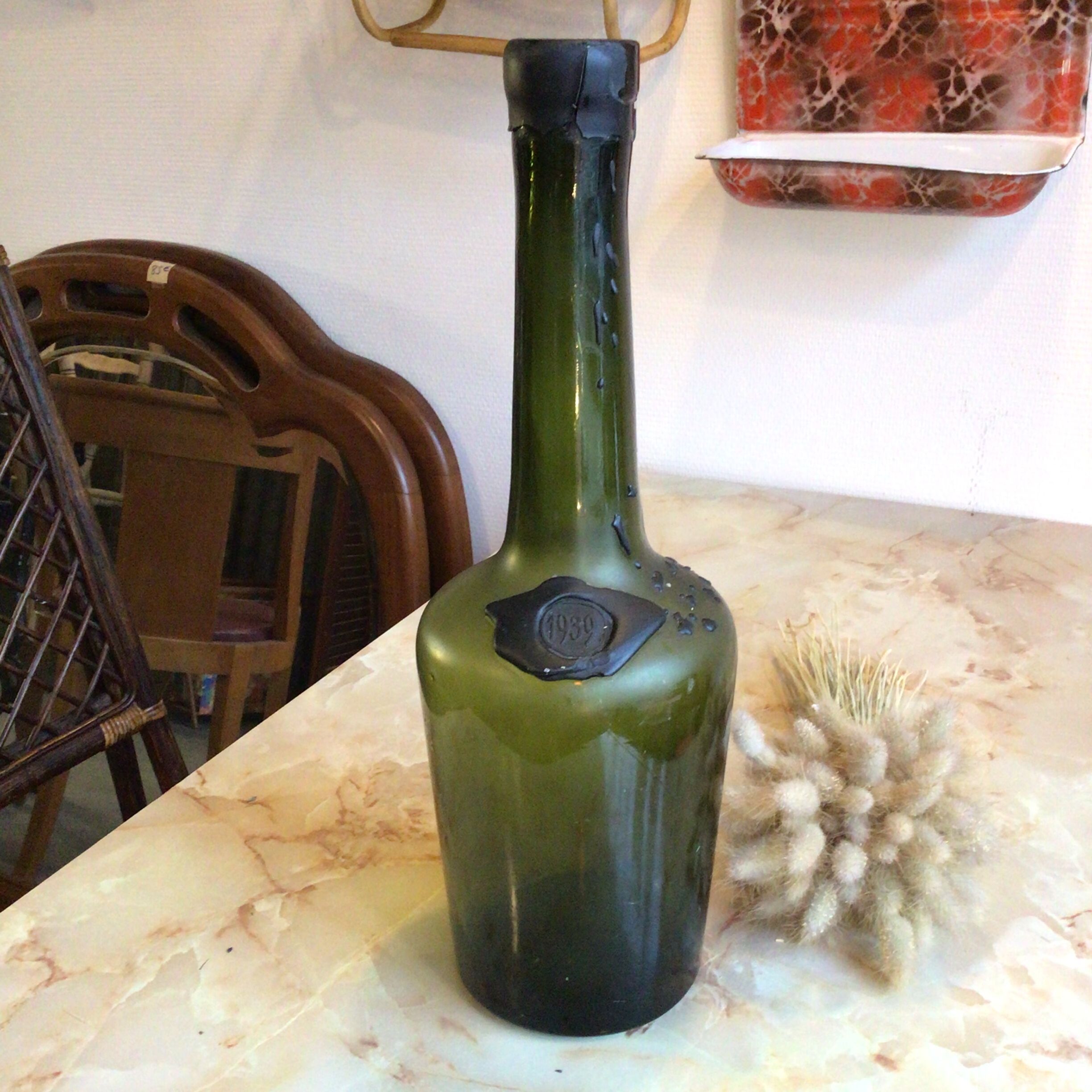 Glass bottle vase