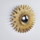 Vintage golden sunburst mirror