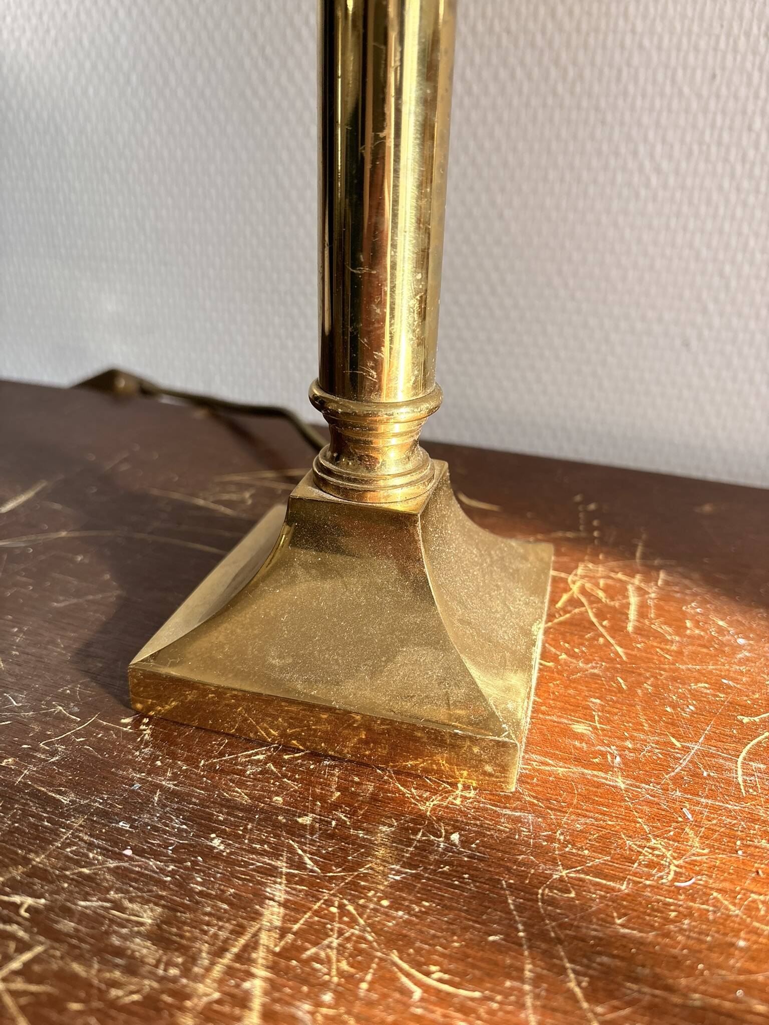 Antique Brass-Gilt Lamp Base Candle Holder Louis XVI XV Style