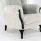Armchair grey Doodle Retro Fully Restored - new upholstery