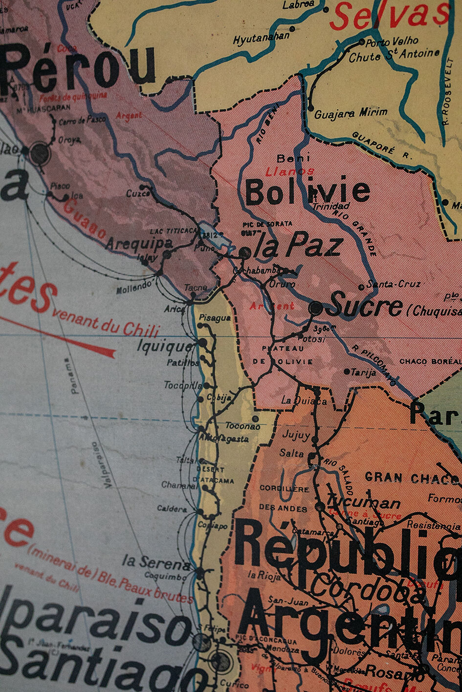 La carte de géographie Amérique du Sud Armand Colin n°20
