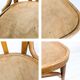 Chaise bistrot vintage en bois courbé avec dossier à barreaux