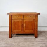 Solid oak chopping block buffet