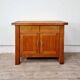 Solid oak chopping block buffet