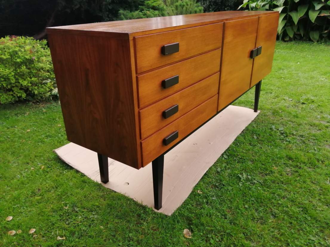 Vintage sideboard on high legs, 1960s / 1970s