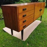 Vintage sideboard on high legs, 1960s / 1970s