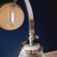 Pair of 40s/50s art deco style lamps/wall lights