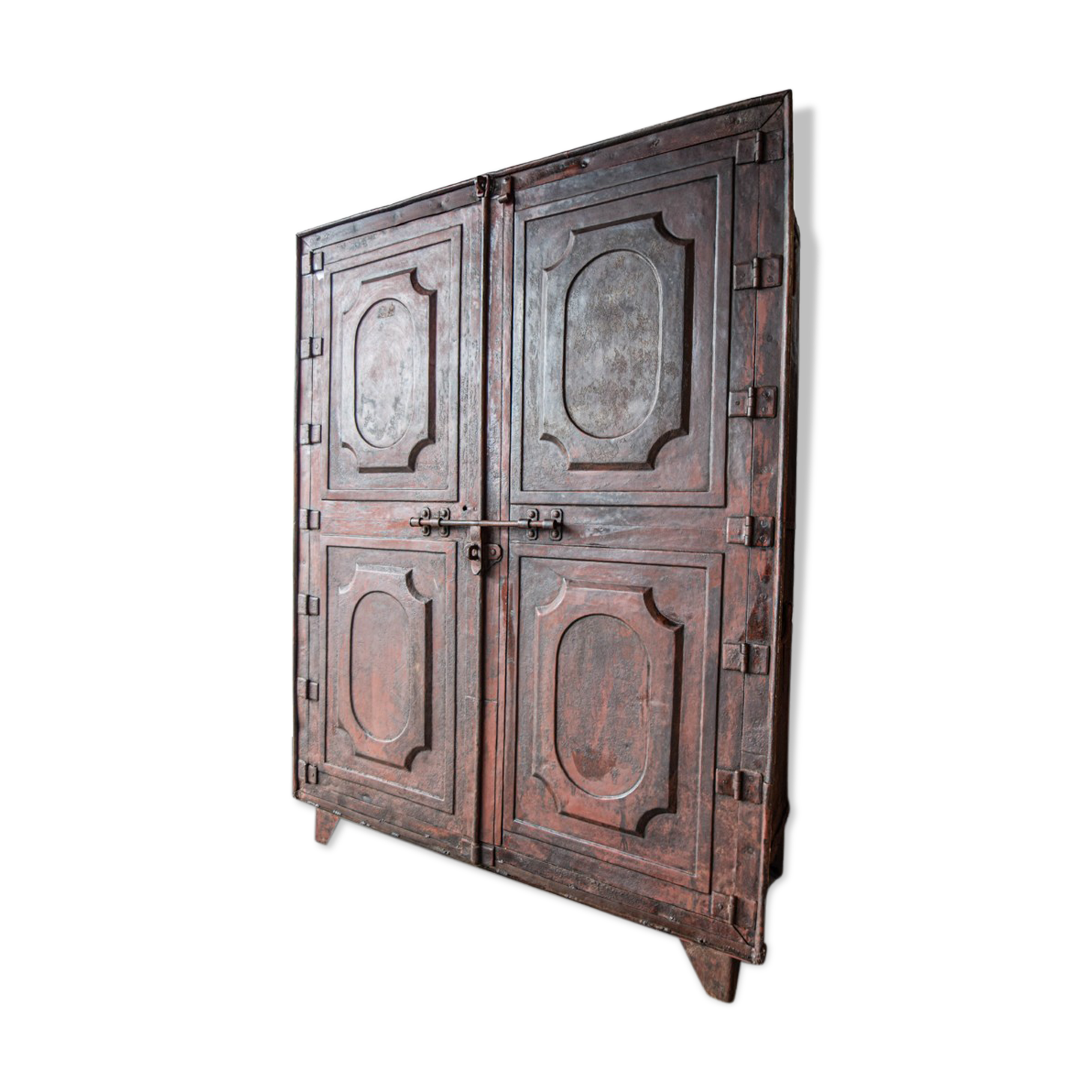 19th-century riveted construction cabinet