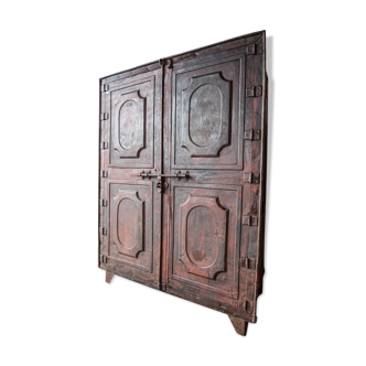 19th-century riveted construction cabinet