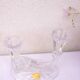 west Germany double glass candle holder