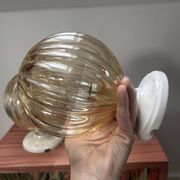 Pair of vintage globe wall lights