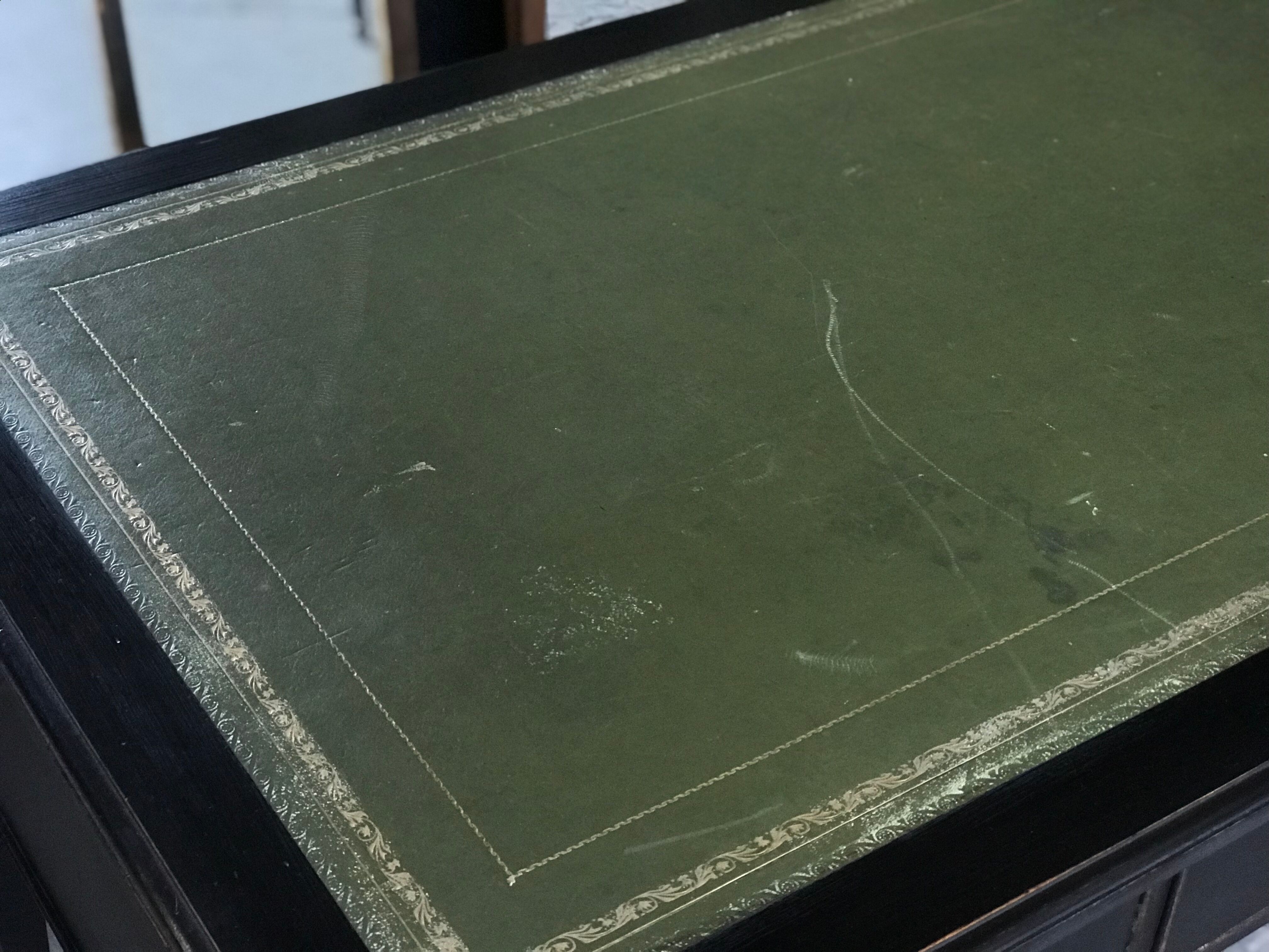 Blackened wooden lady desk