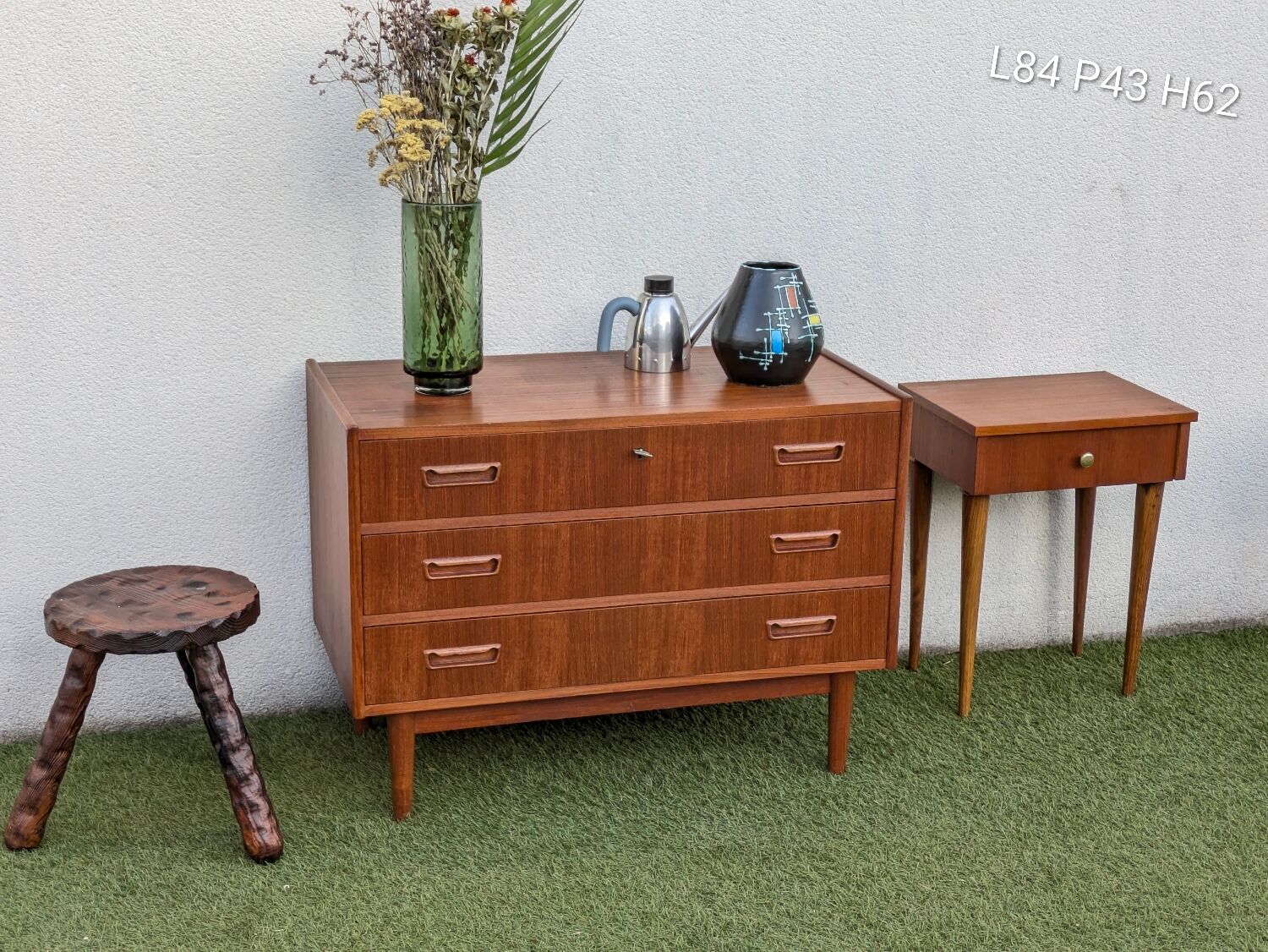 Danish vintage Scandinavian commode Tibergaard in teak from the 1960s.