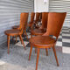 Set of 10 Baumann bistro chairs