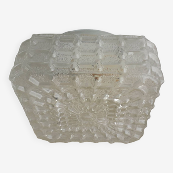 Square glass ceiling light