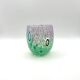 Set of 6 blown glass glasses with Effetre Murano murrine.