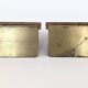 1960s Bookends | Set of 2 | Wood, Ceramic & Brass