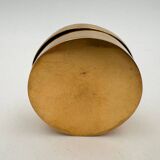 Vintage pillbox, brass and bone box - 1970s