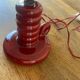 Burgundy ceramic lamp base