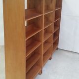 Vintage wooden modular bookcase