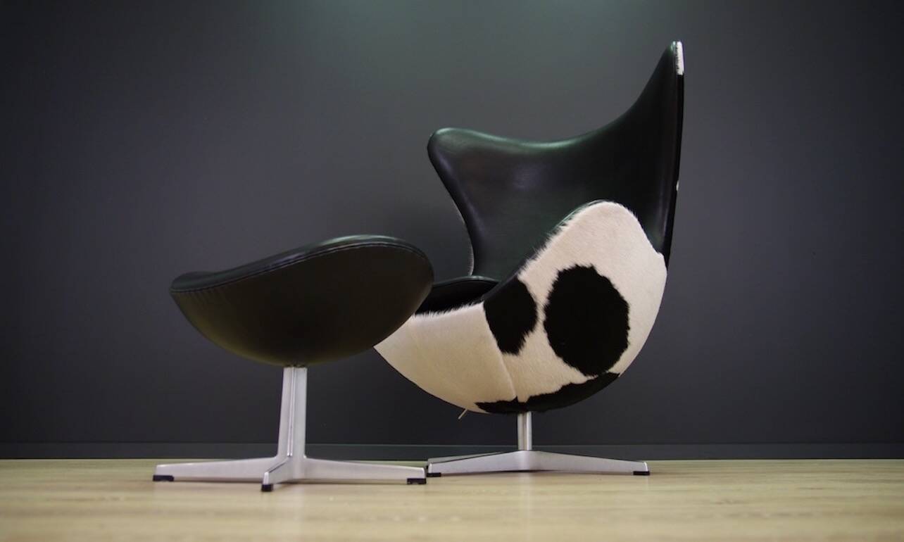 Egg chair de Arne Jacobsen en cuir de vache