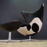 Arne jacobsen the egg chair cow leather