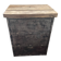 Furniture with 3 metal and wood flaps.