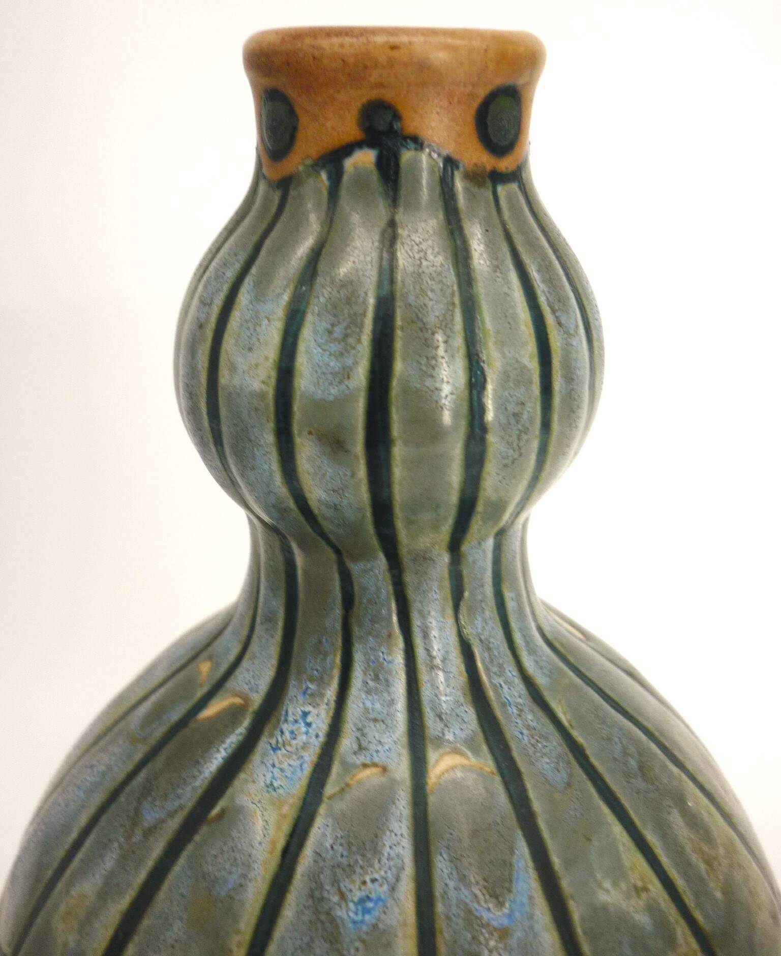 Vase en grés émaillé, art déco vers 1920, signé Kèramis, Charles Catteau