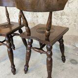 Pair of vintage Basque chairs