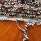 Antique Ghoum carpet from Iran in silk.